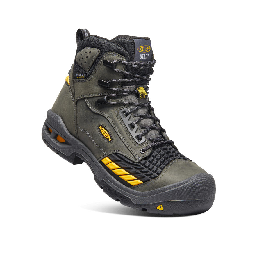 Men's Troy 6 Waterproof Boot (Carbon Toe) | Magnet/Black - Image 3