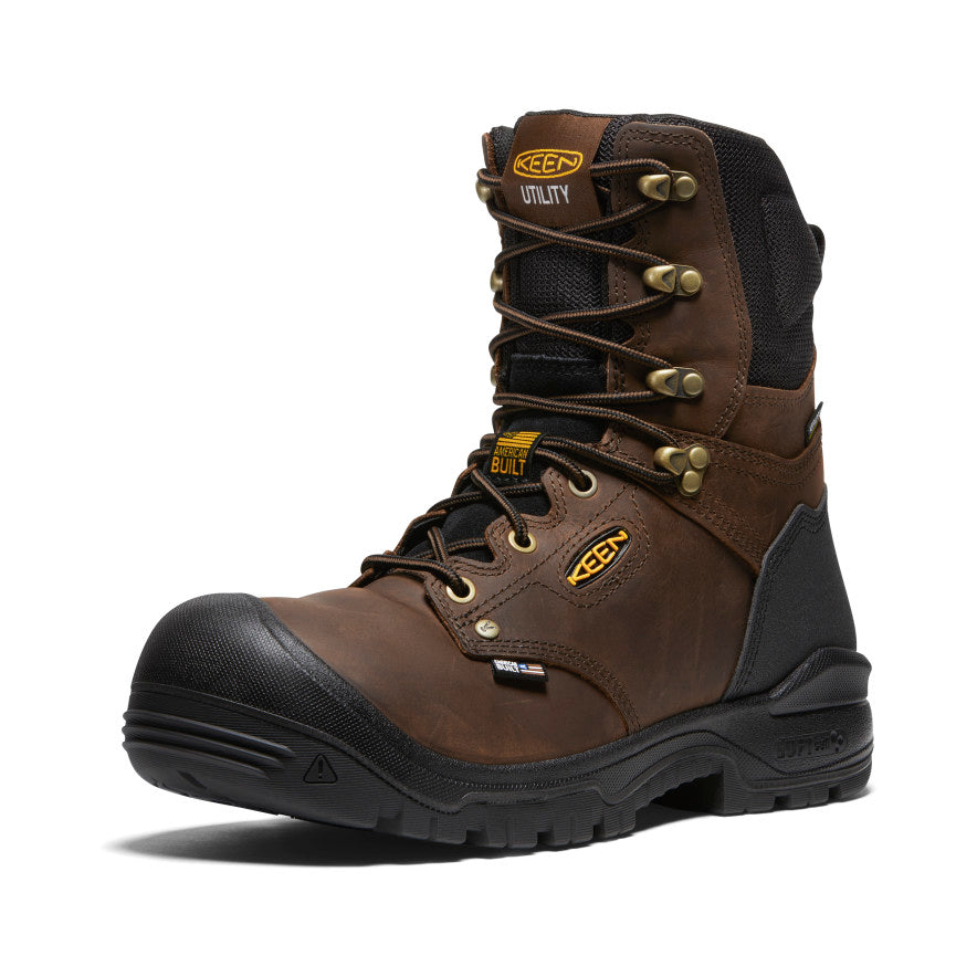 Men's Independence 8 Waterproof Boot (Soft Toe) | Dark Earth/Black - Image 3