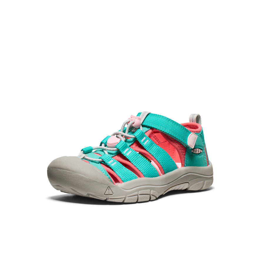 Big Kids' Newport H2 | Bright Aqua/Giggle Pink - Image 2