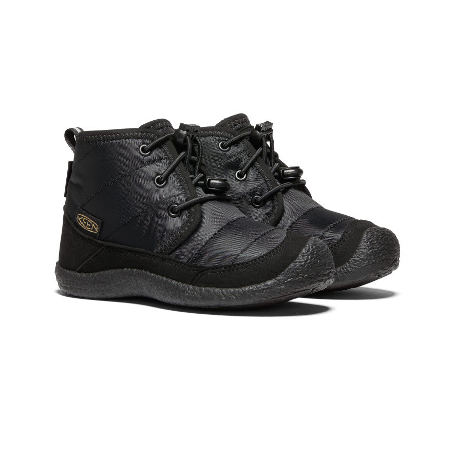 Little Kids' Howser II Waterproof Chukka | Black/Black - Image 2