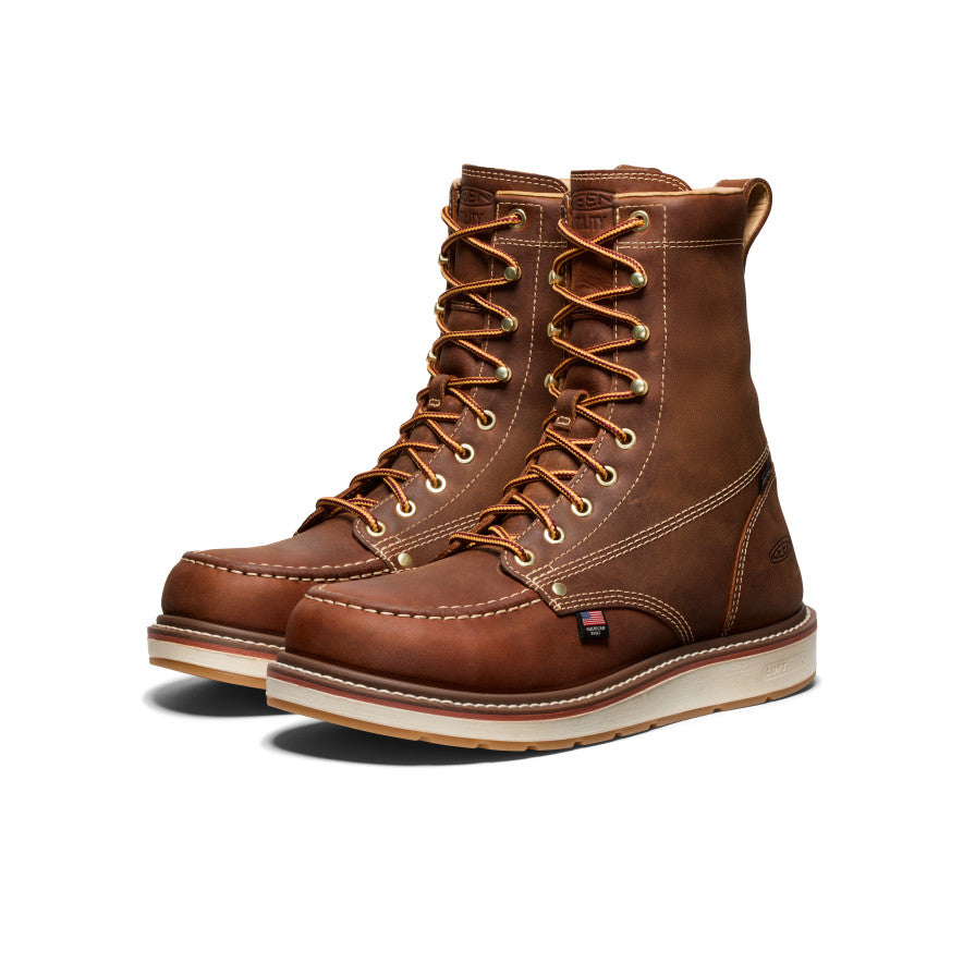 Men's Liberty 8 Waterproof Boot (Soft Toe) | Leather Brown/Gum - Image 2
