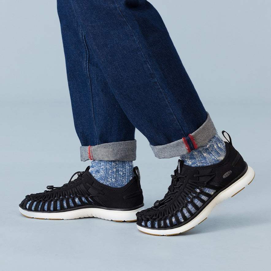 Men's UNEEK O3 Sneaker Sandal | Black/Star White - Image 9