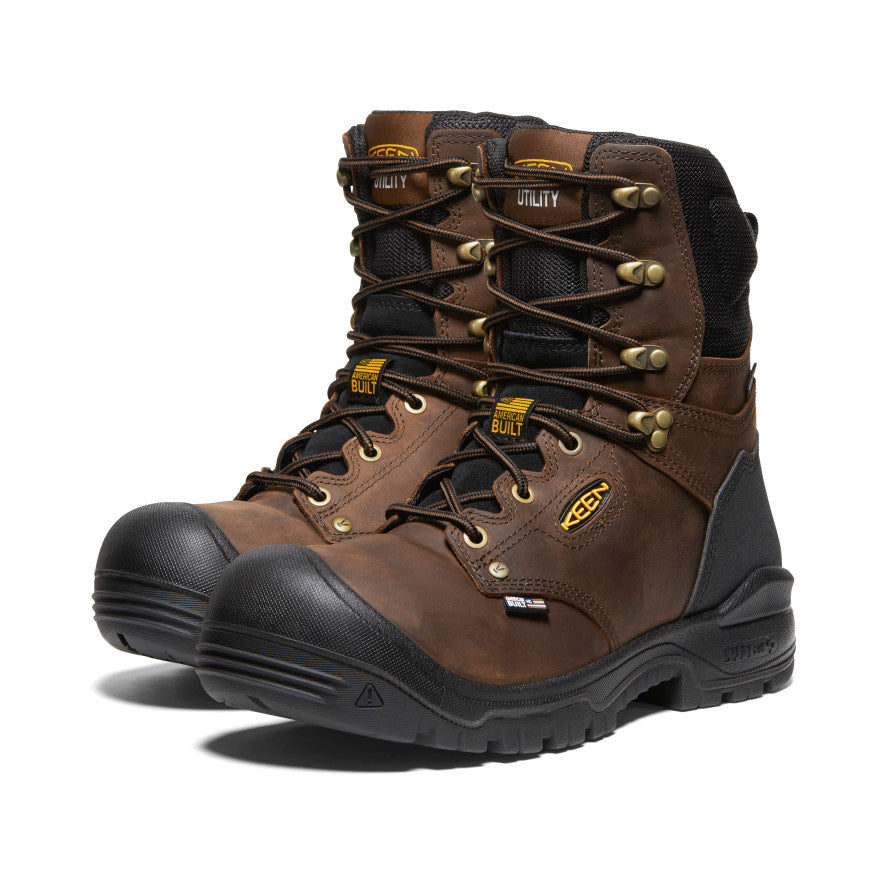 Men's Independence 8 Waterproof Boot (Soft Toe) | Dark Earth/Black - Image 2